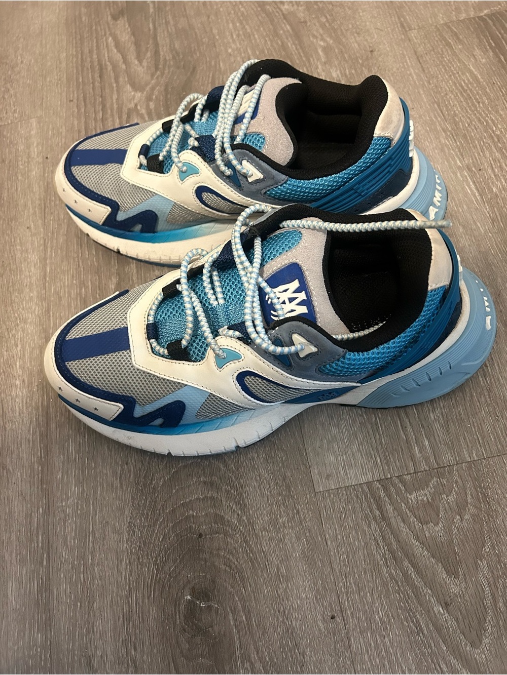 AMIRI Blue and White Sneakers